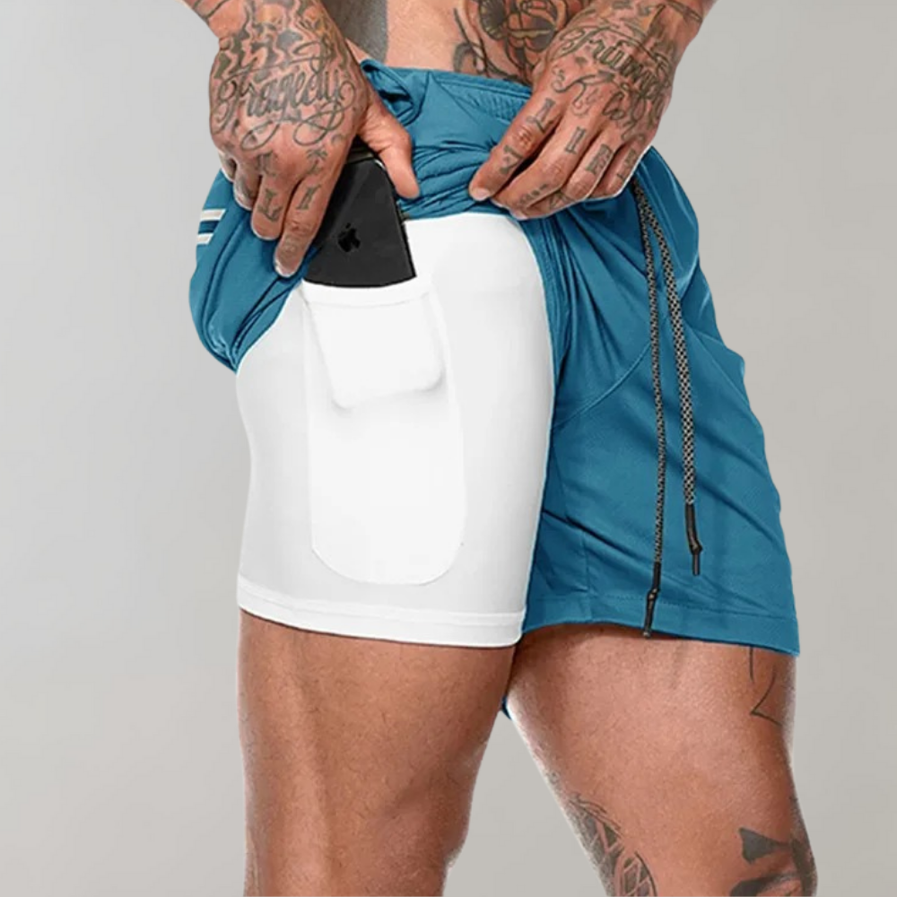 Fitness løbeshorts til mænd