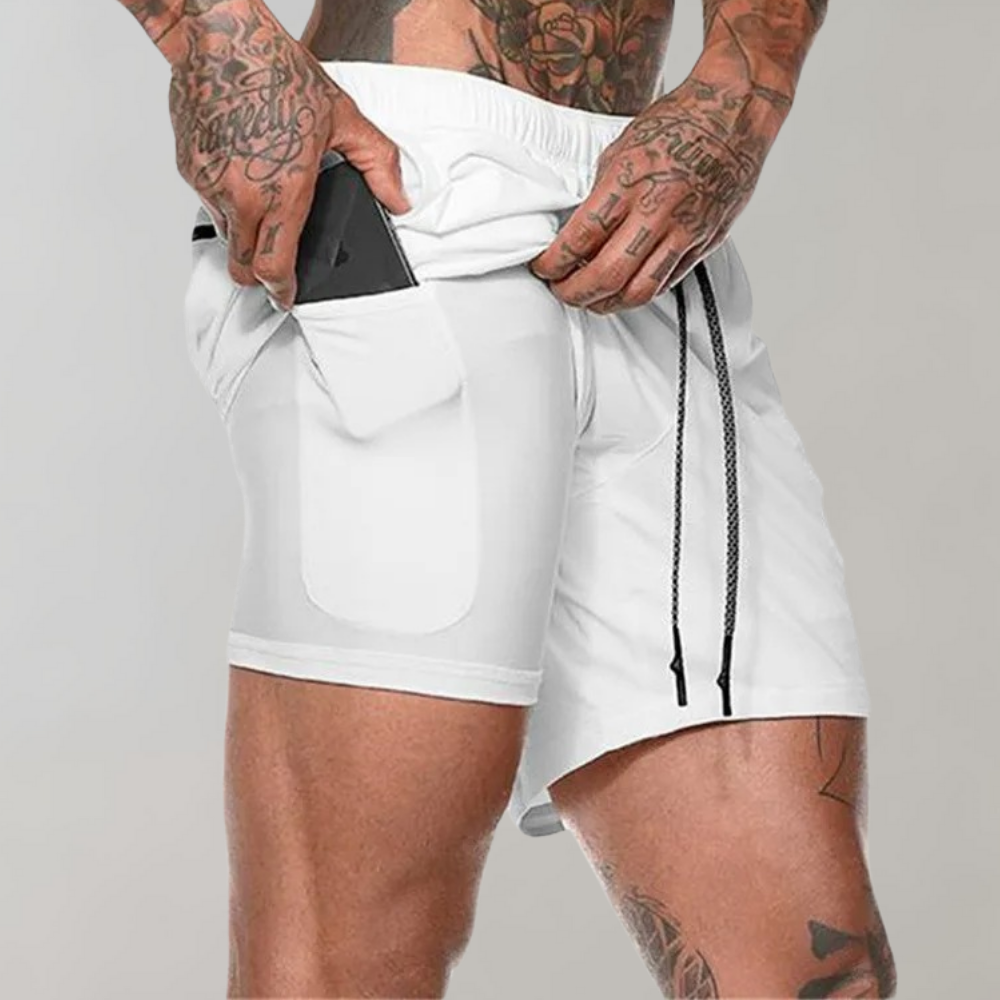 Fitness løbeshorts til mænd