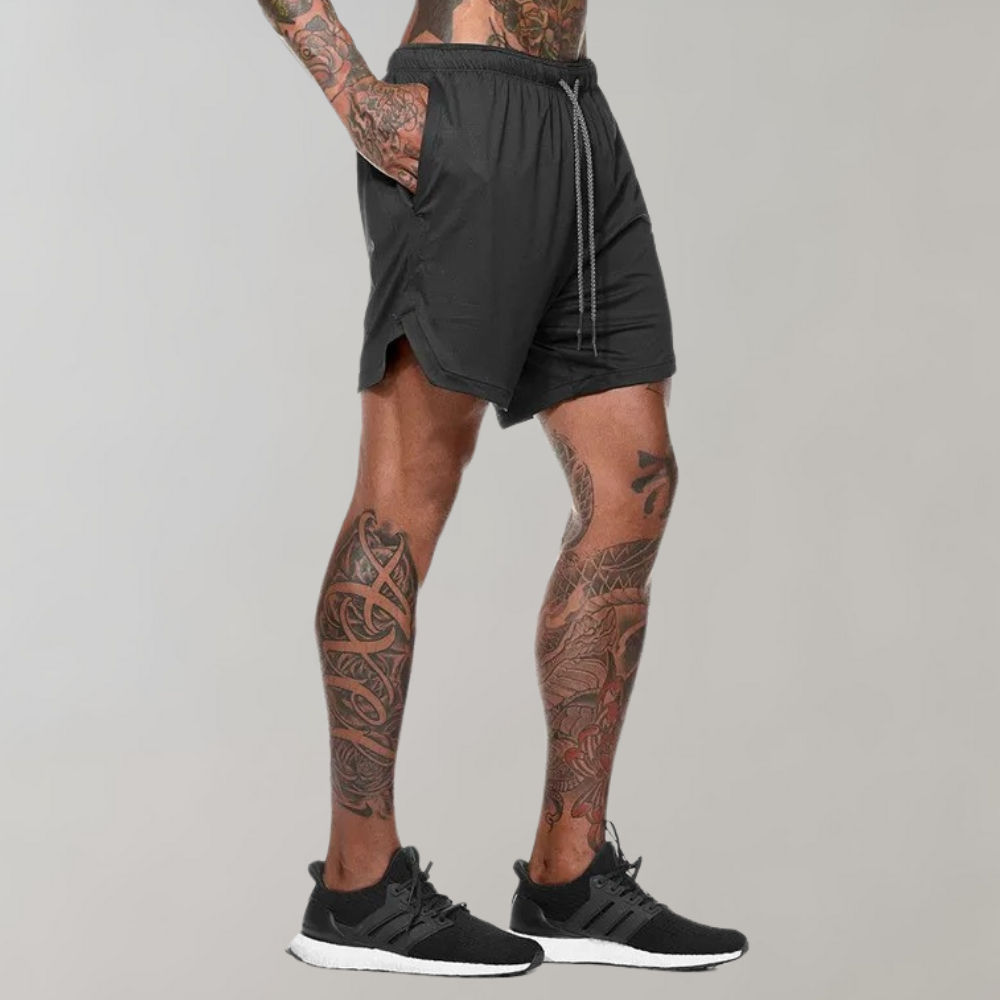 Fitness løbeshorts til mænd