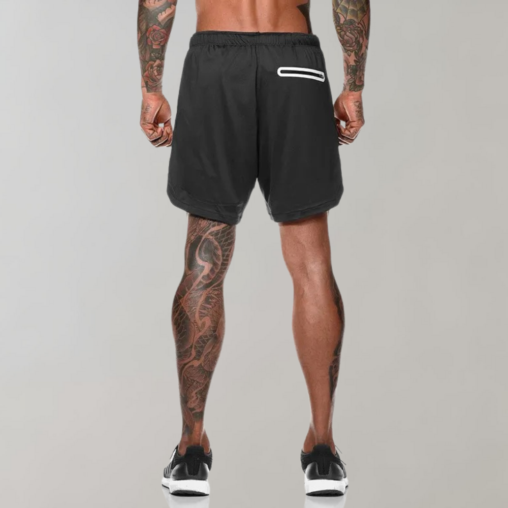 Fitness løbeshorts til mænd