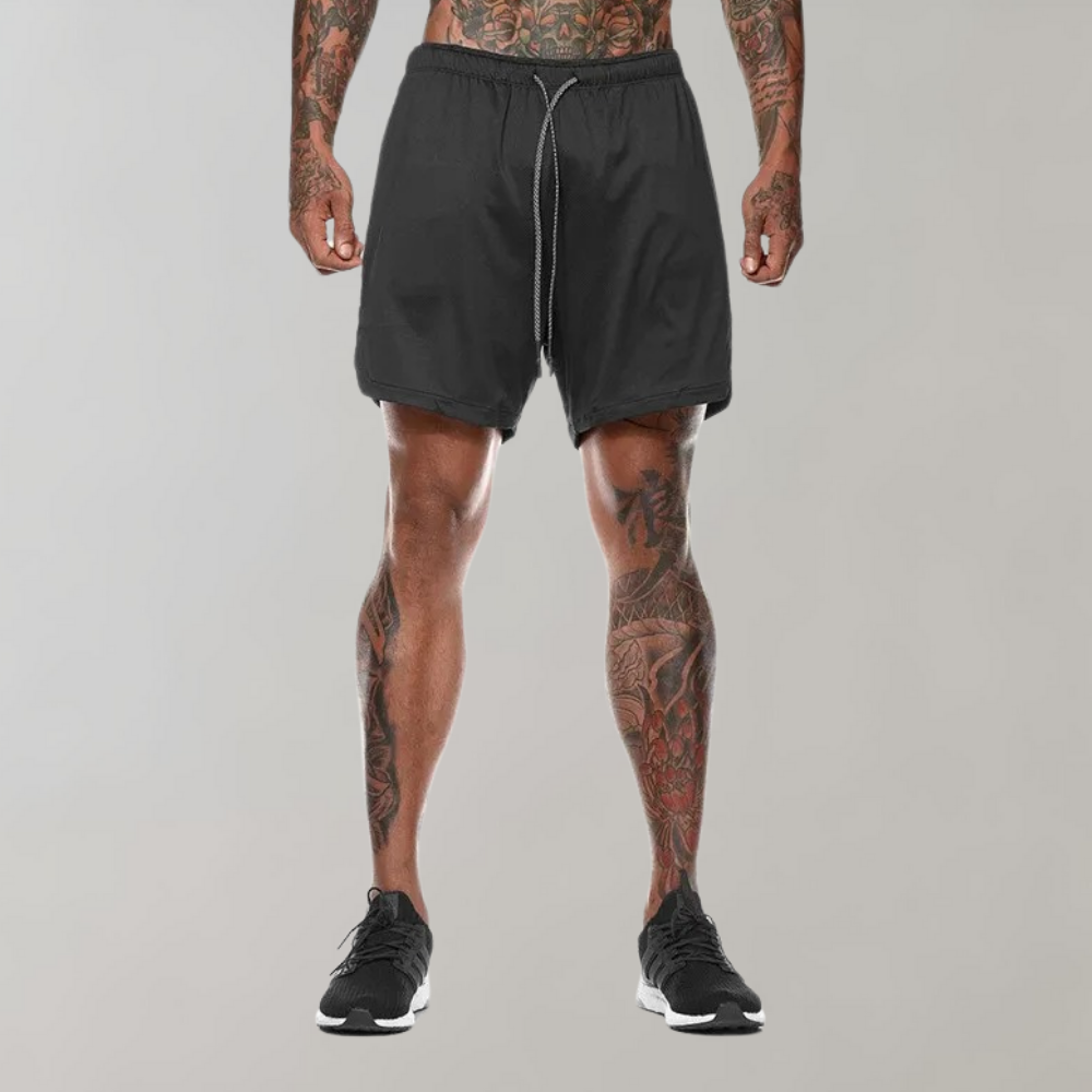 Fitness løbeshorts til mænd