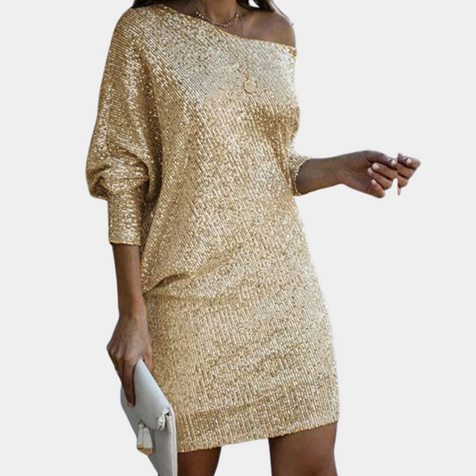 Elegant off shoulder-kjole til kvinder