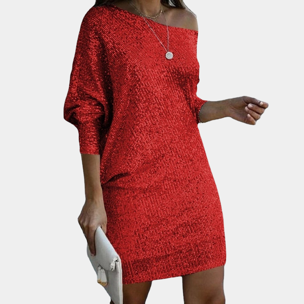 Elegant off shoulder-kjole til kvinder