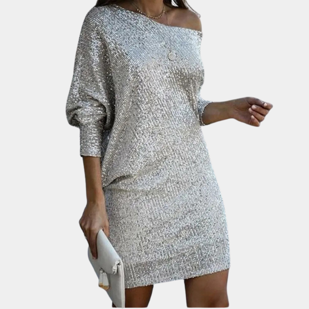 Elegant off shoulder-kjole til kvinder
