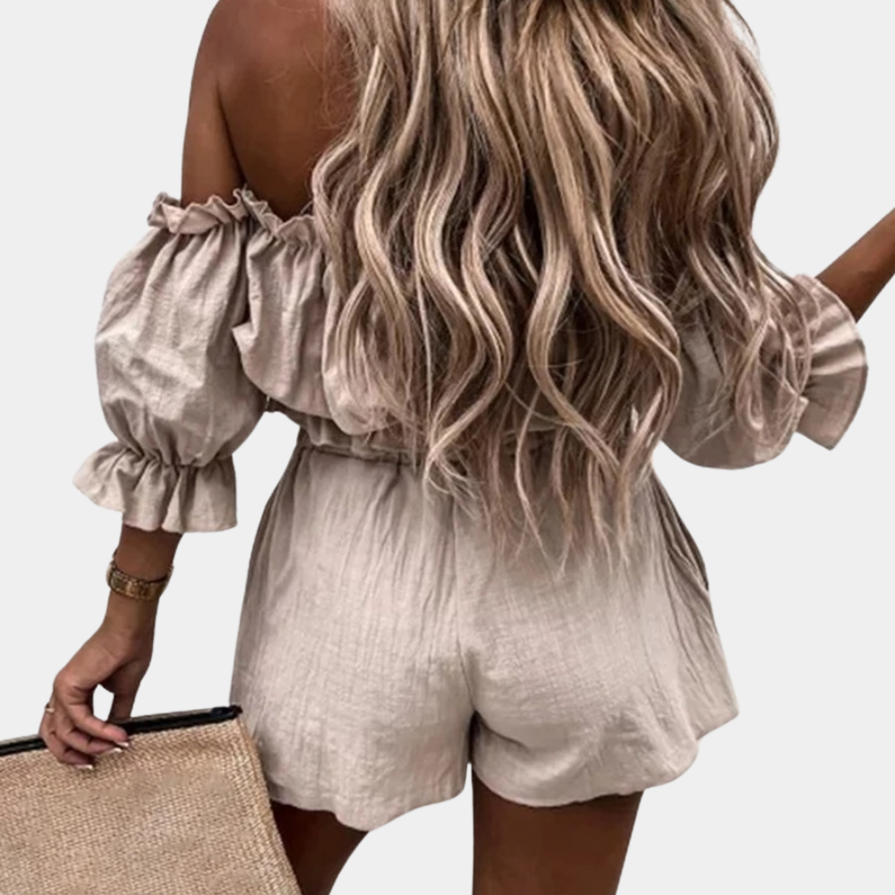 Off-shoulder sæt til kvinder