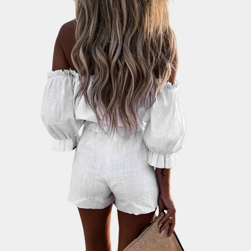 Off-shoulder sæt til kvinder