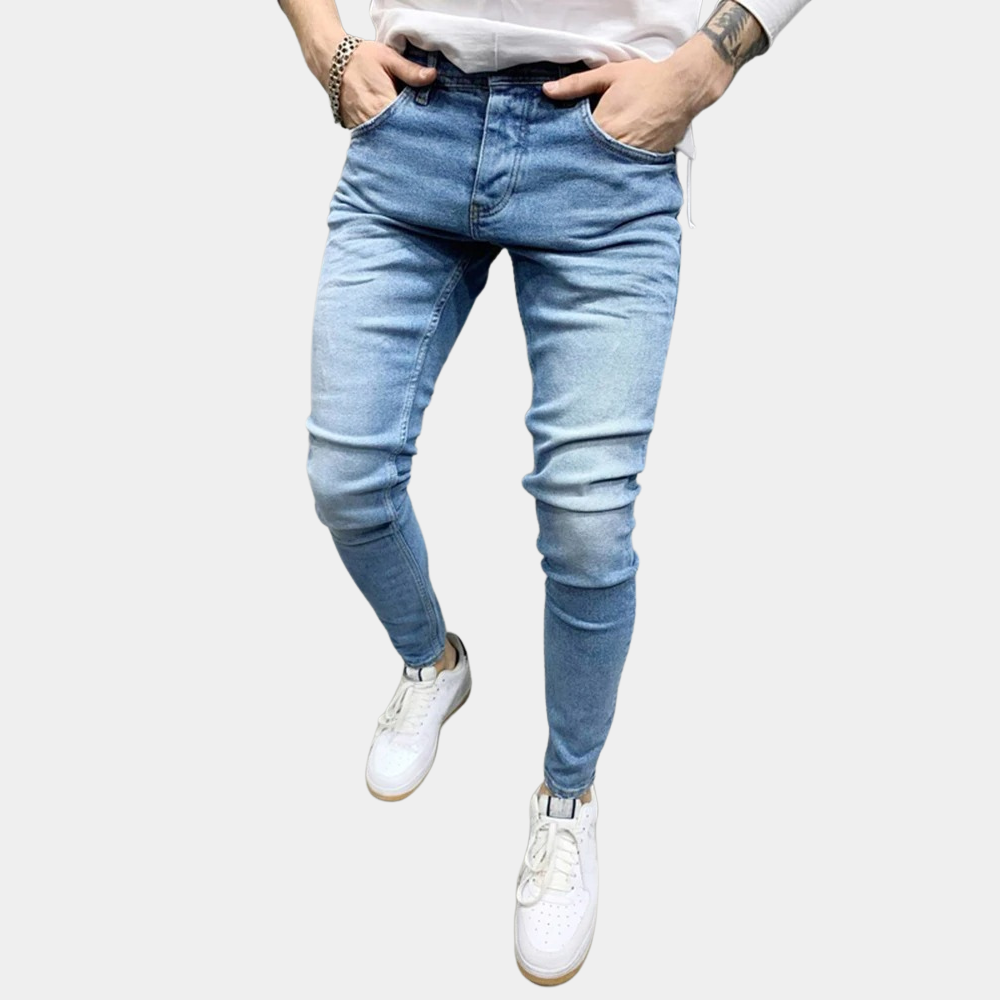 Afslappet skinny herenbroek