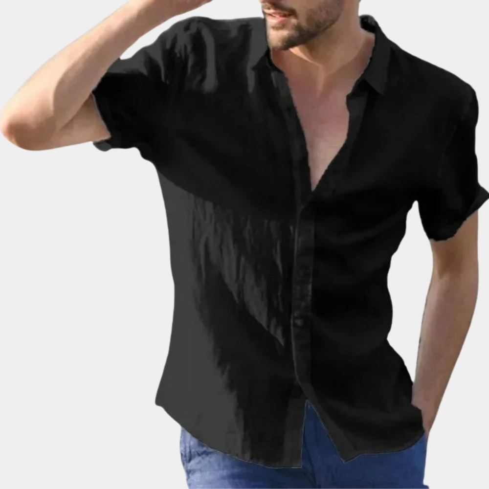 Poloshirt i tyk bomuld til mænd