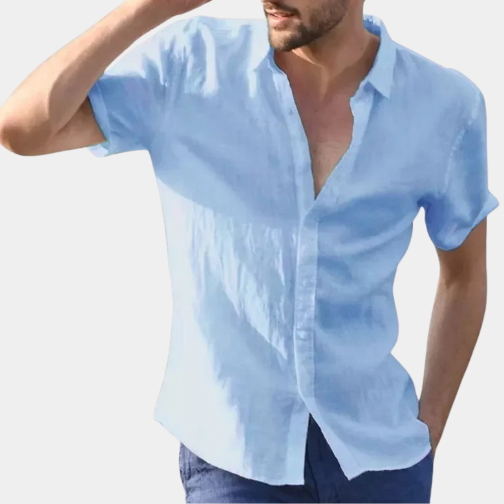 Poloshirt i tyk bomuld til mænd
