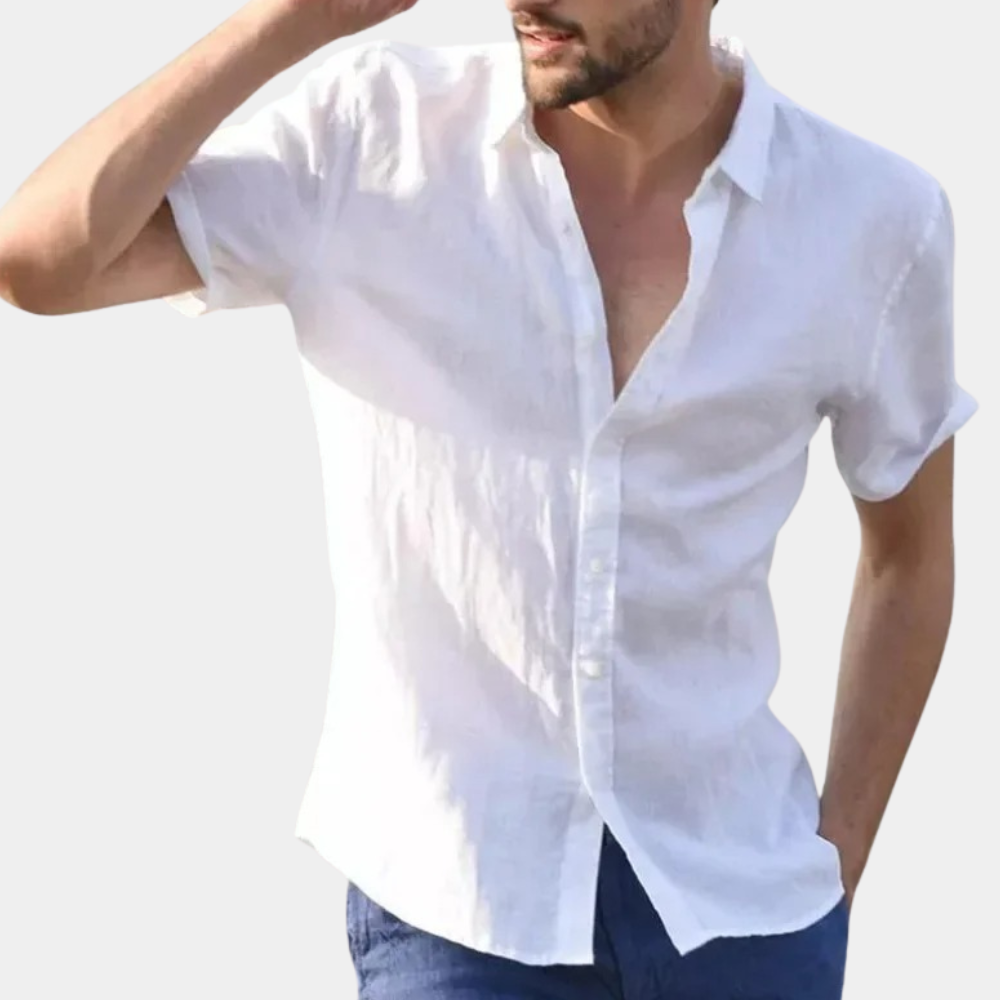 Poloshirt i tyk bomuld til mænd