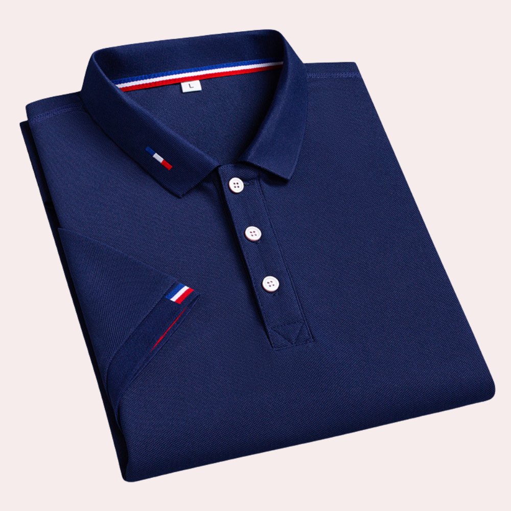 Poloshirt med turn-down-krave