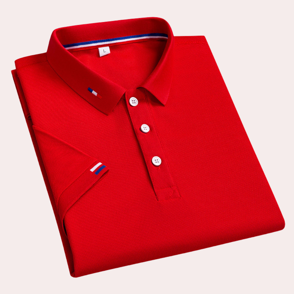 Poloshirt med turn-down-krave
