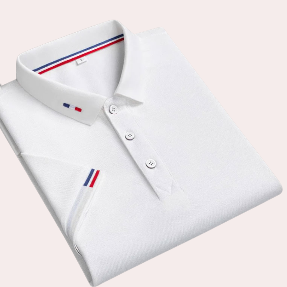 Poloshirt med turn-down-krave