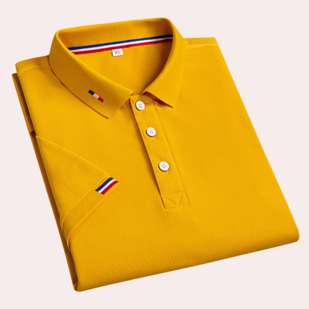 Poloshirt med turn-down-krave