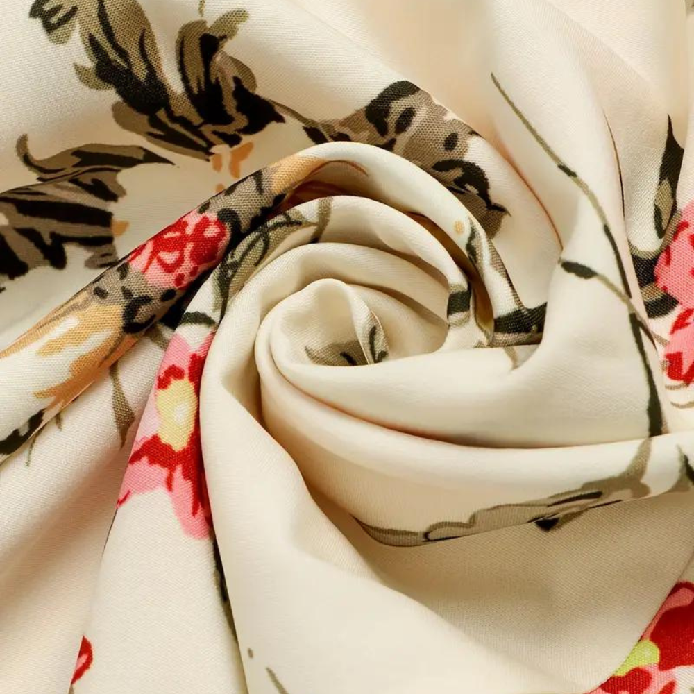 Elegant blomstret maxikjole til kvinder