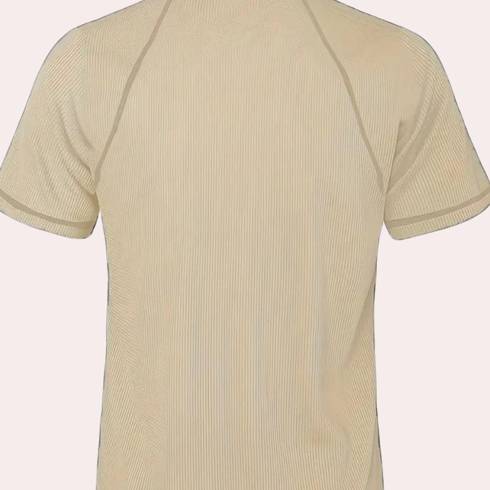 Vintage poloshirt med knapper til mænd