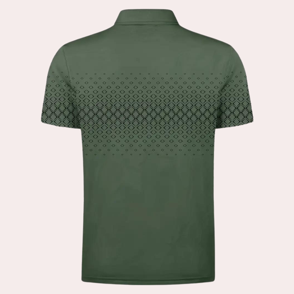 Poloshirt med lynlås til mænd
