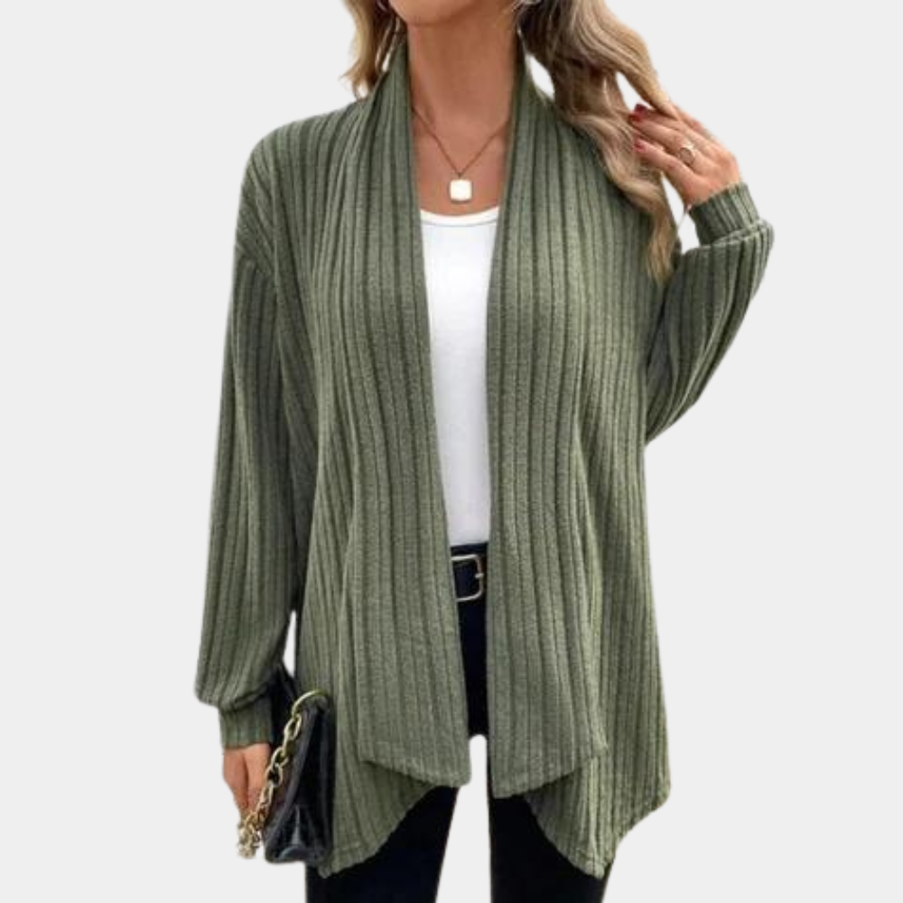 Afslappet kvindetop Sweater Strikket cardigan