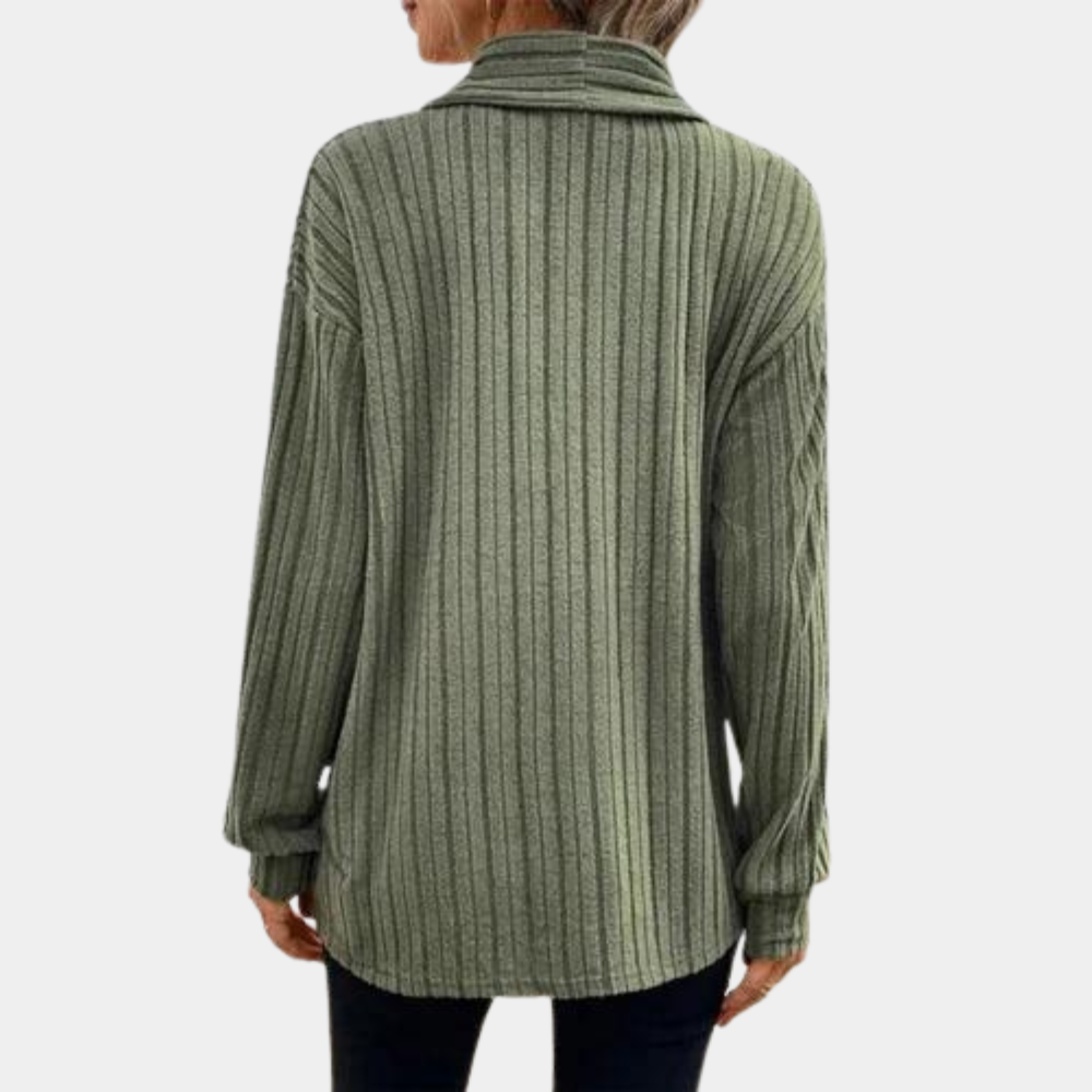 Afslappet kvindetop Sweater Strikket cardigan