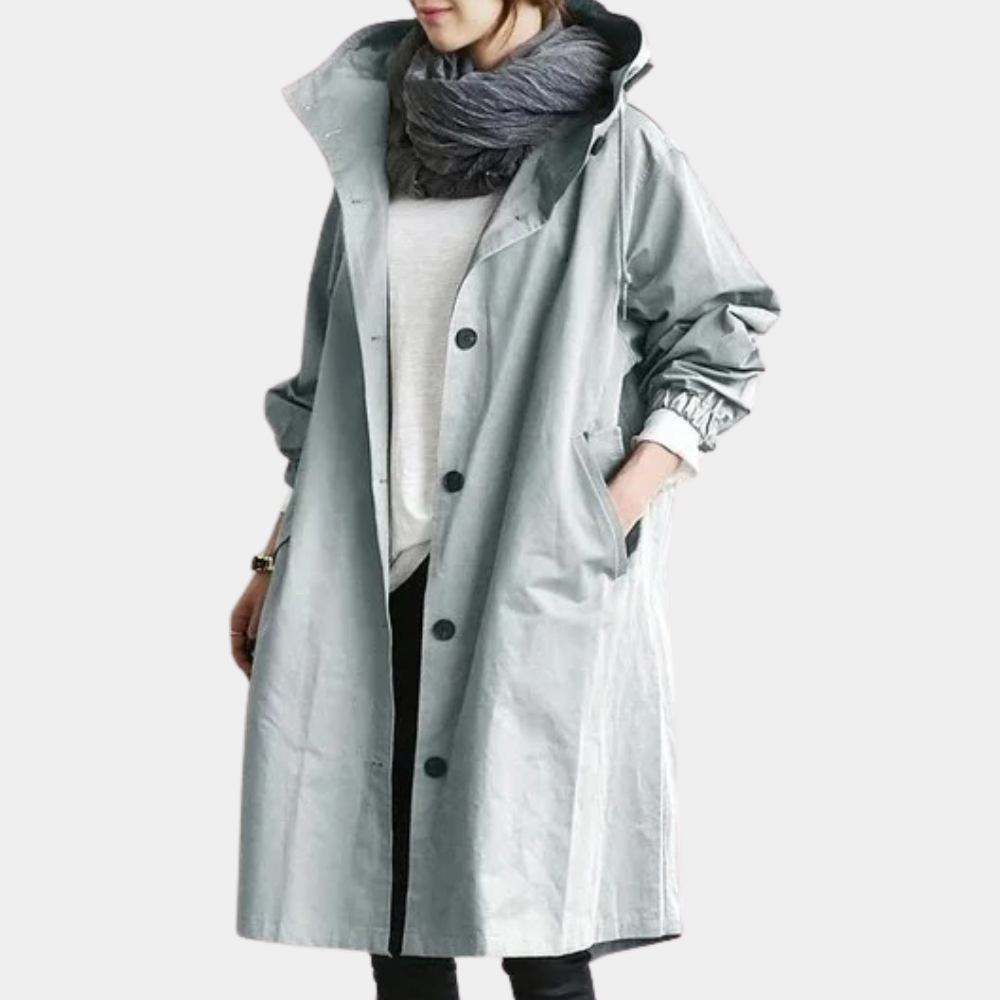 Let vindtæt trenchcoat