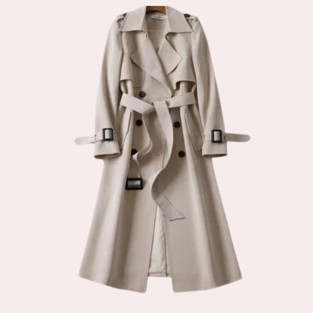 Klassisk tidløs trenchcoat med bælte