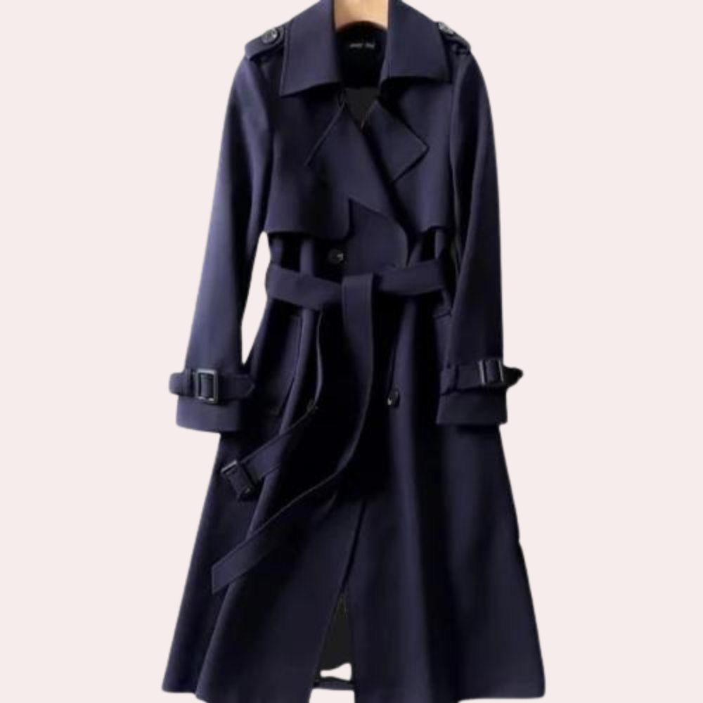 Klassisk tidløs trenchcoat med bælte