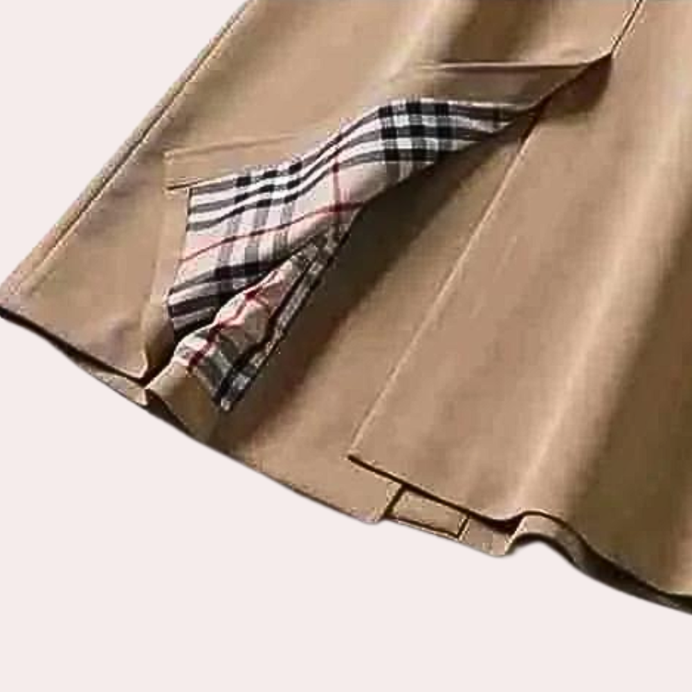 Klassisk tidløs trenchcoat med bælte