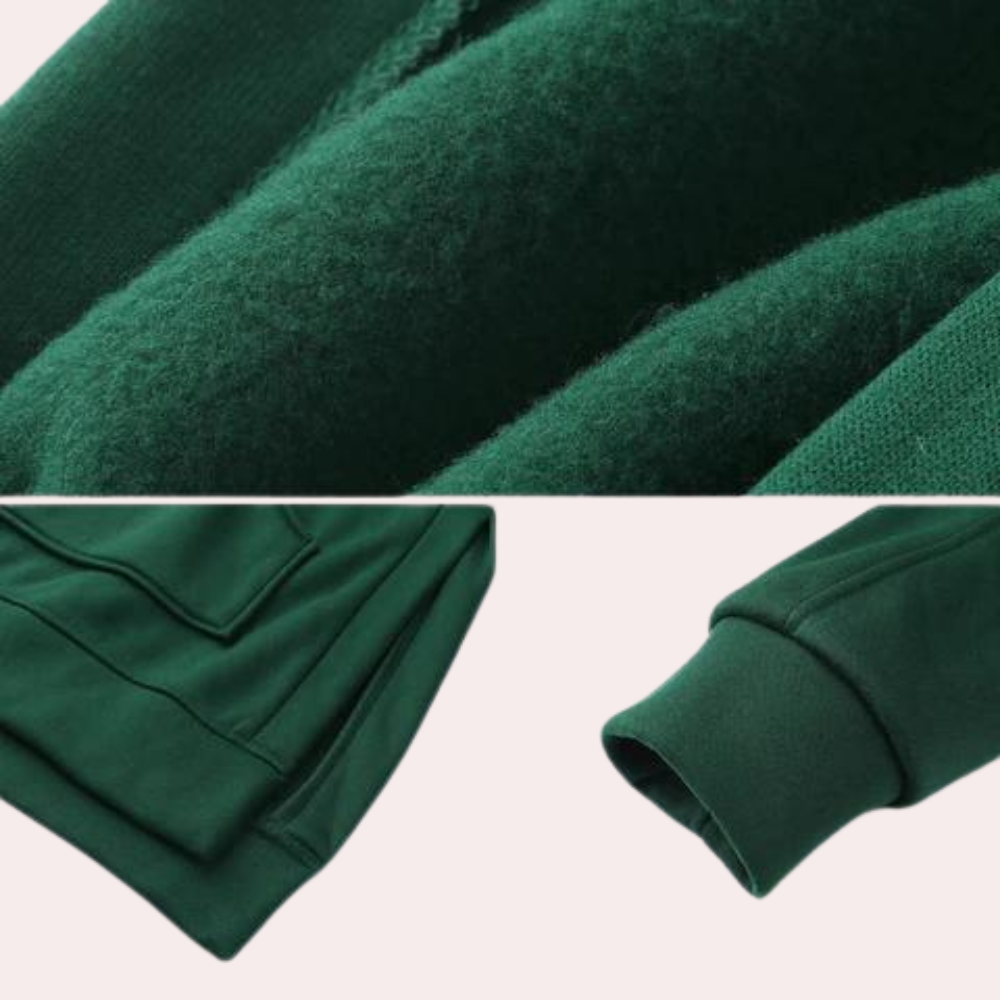 Hættetrøje med slids