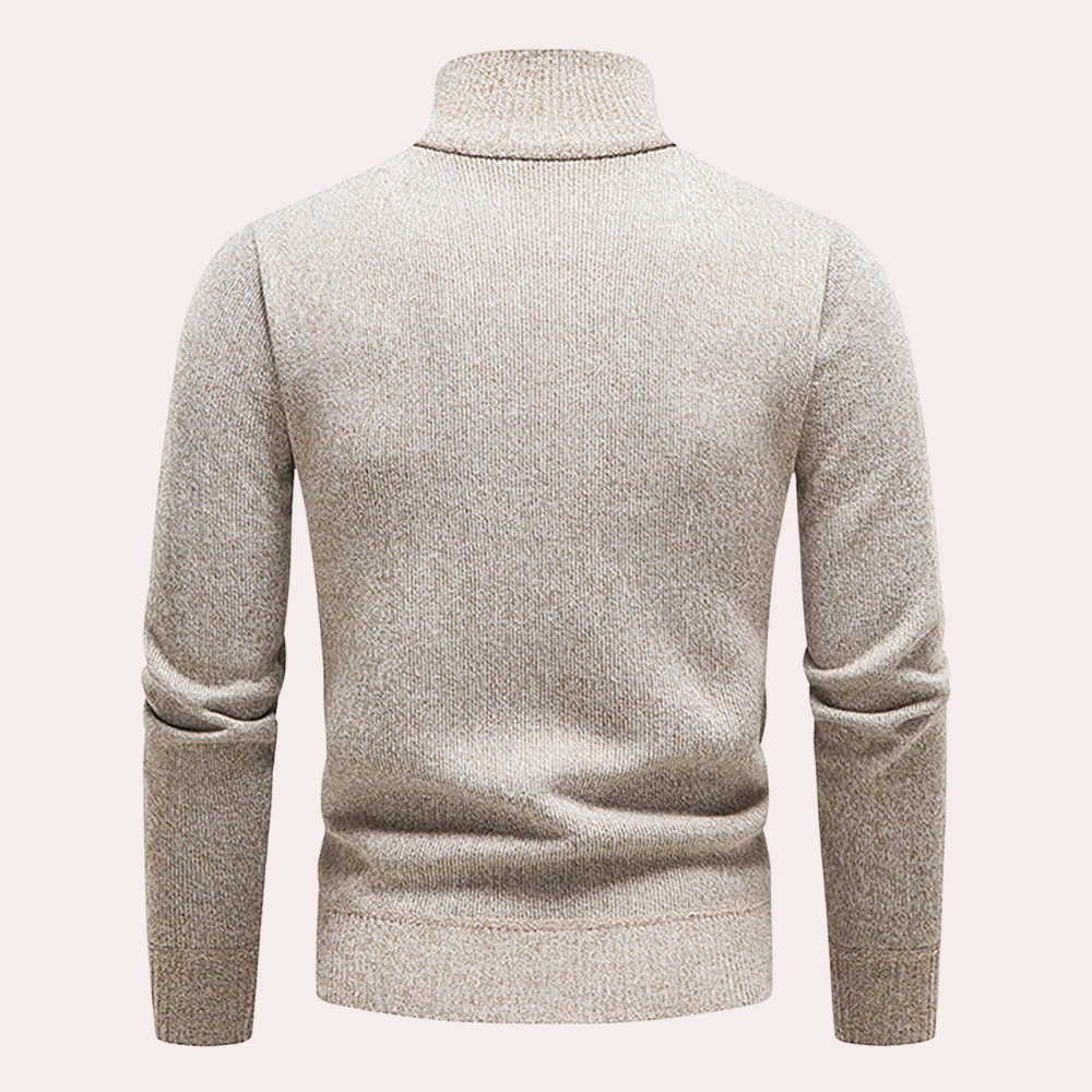 Timeless Elegance Half-Zip Sweater til mænd