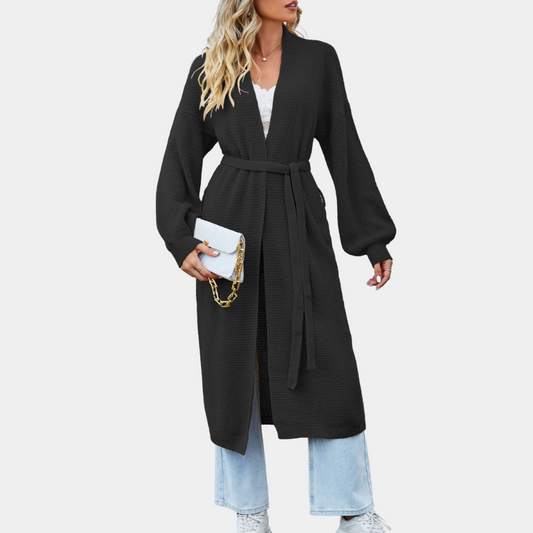 Tidløs lang cardigan til kvinder