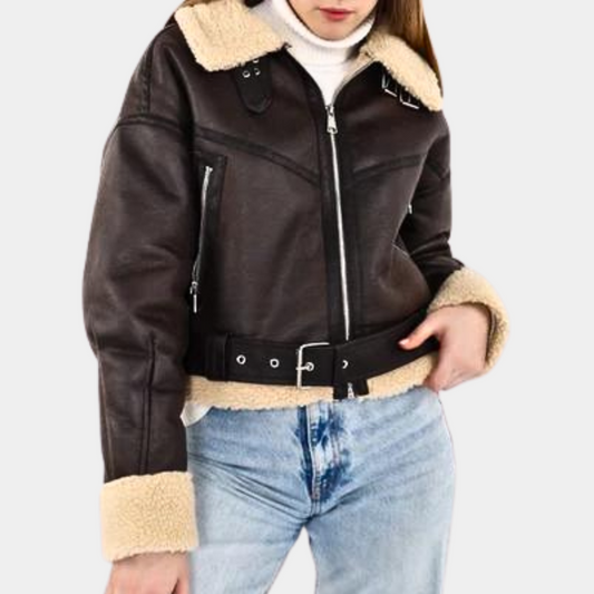 Vinterjakke i lammepels