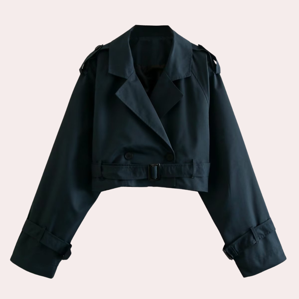 Fashion Trench Jacket Women med bælte