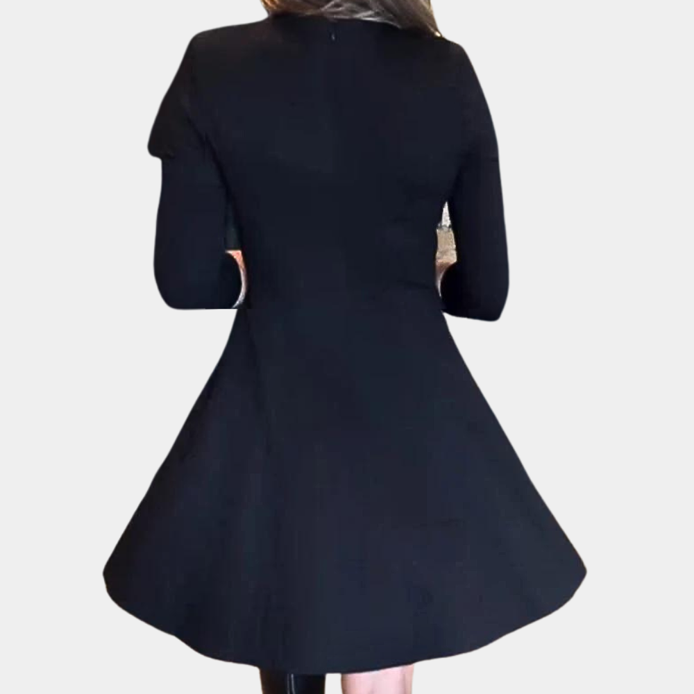 Elegant kjole med lynlås til kvinder