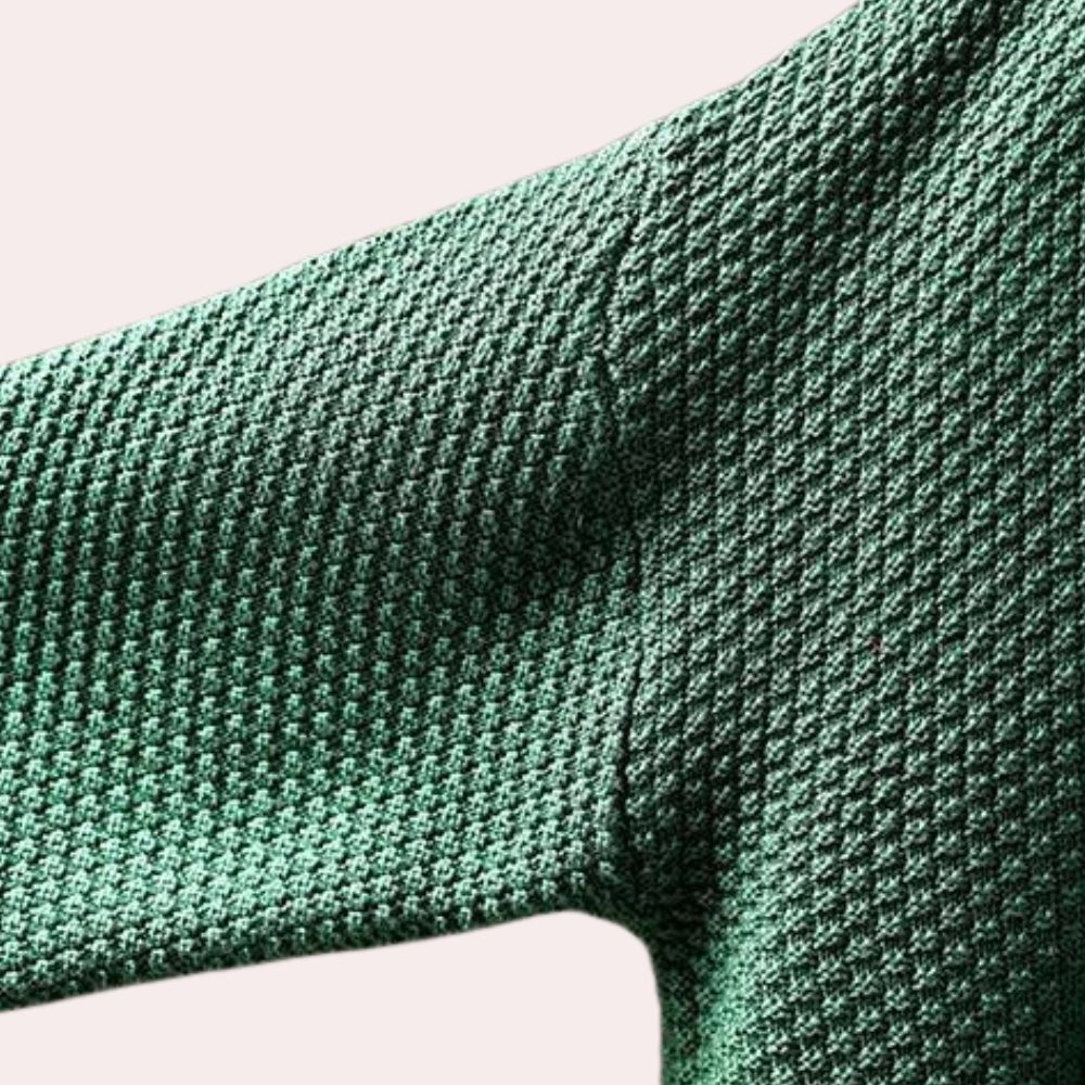 Elegant strikket sweater med rullekrave til kvinder