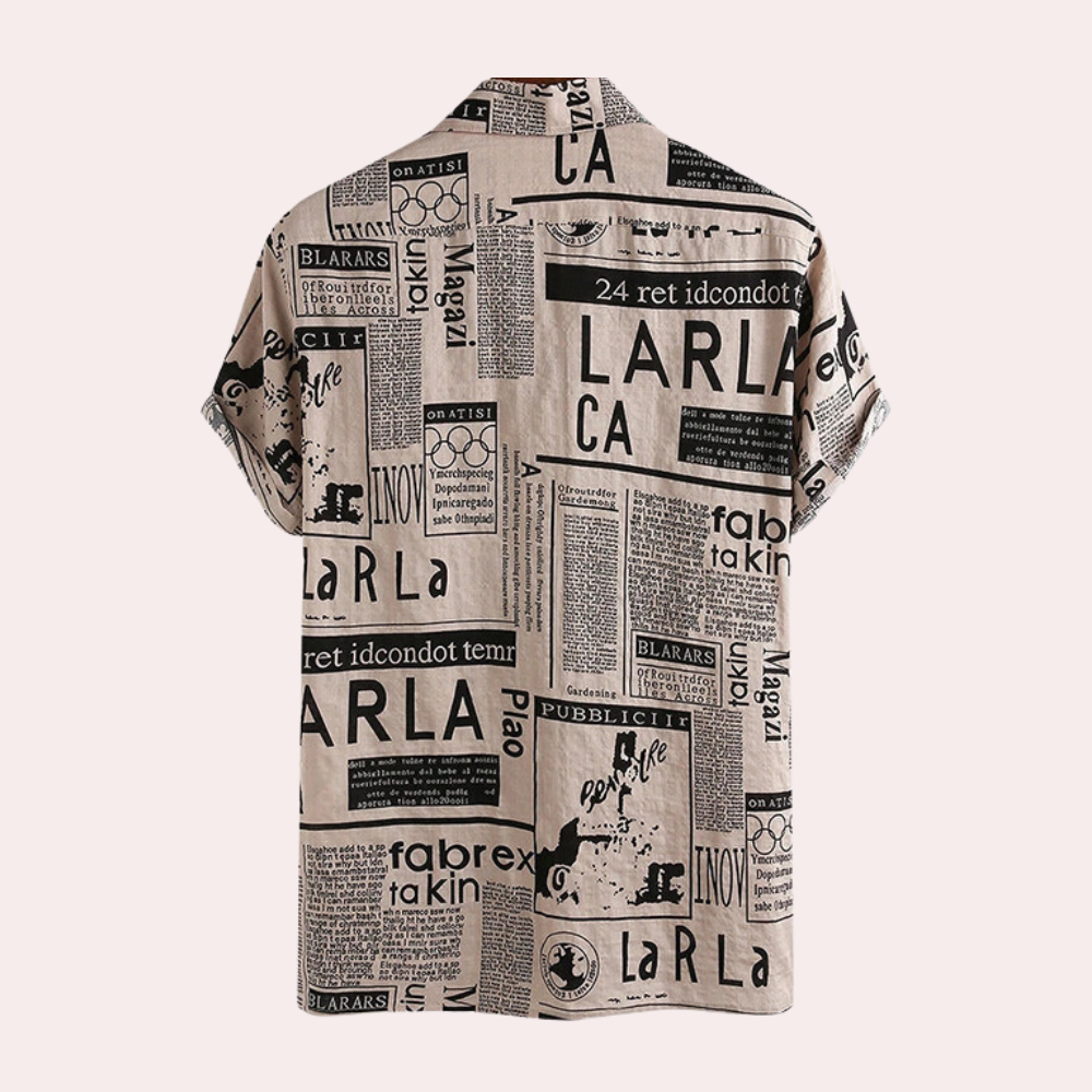 Khaki magasin-design poloshirt til mænd