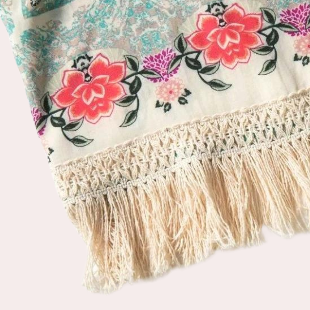 Blomsterprint Chiffon Cover Up