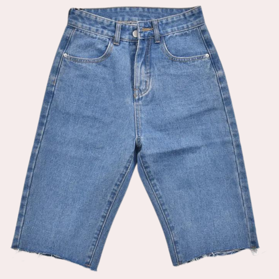 Elegante fritidsshorts med høj talje til kvinder