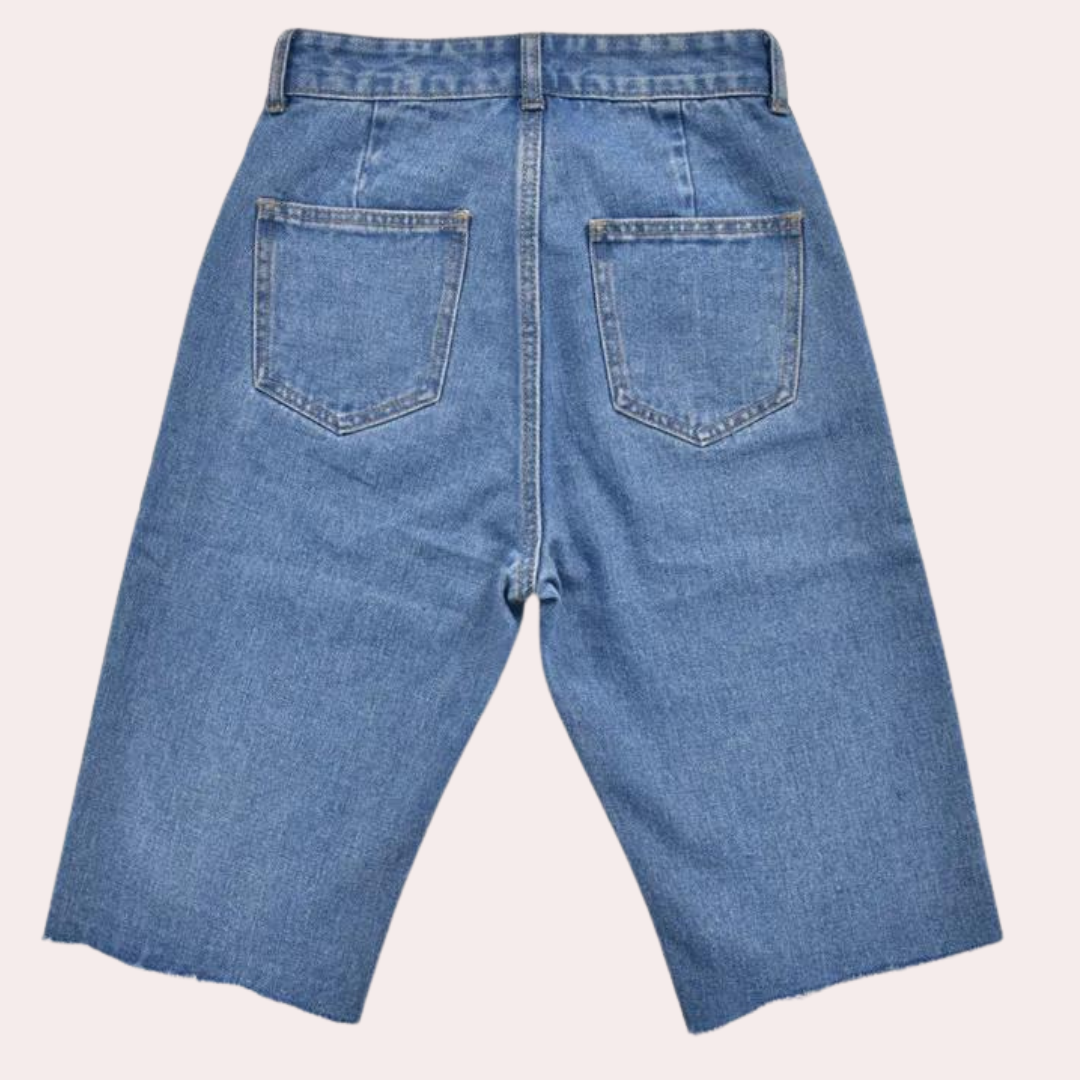 Elegante fritidsshorts med høj talje til kvinder