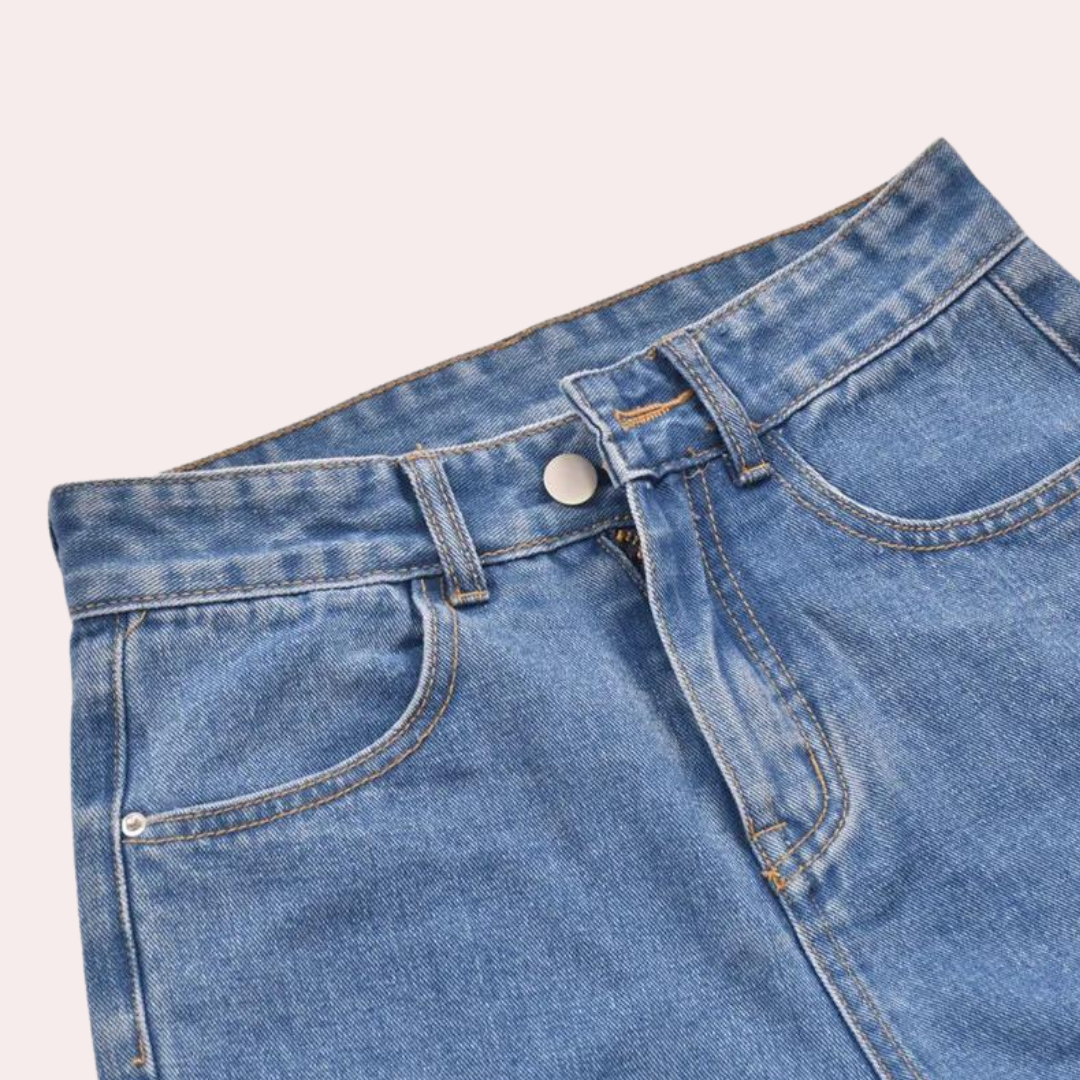 Elegante fritidsshorts med høj talje til kvinder
