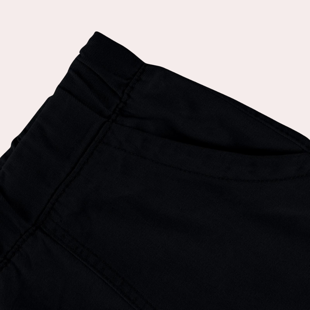 Åndbare denimshorts til kvinder med sidelommer