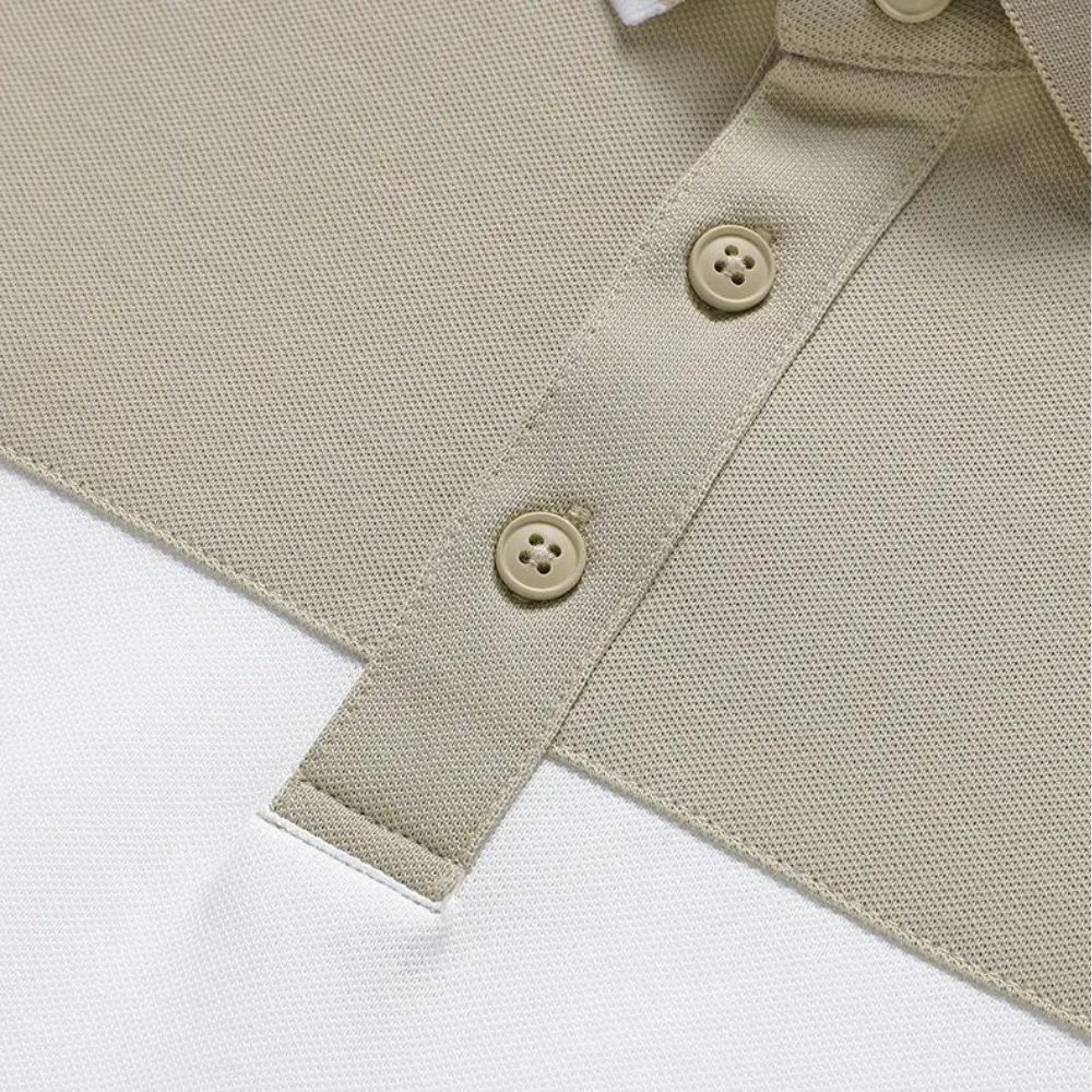 Poloshirt med lavere farve til mænd