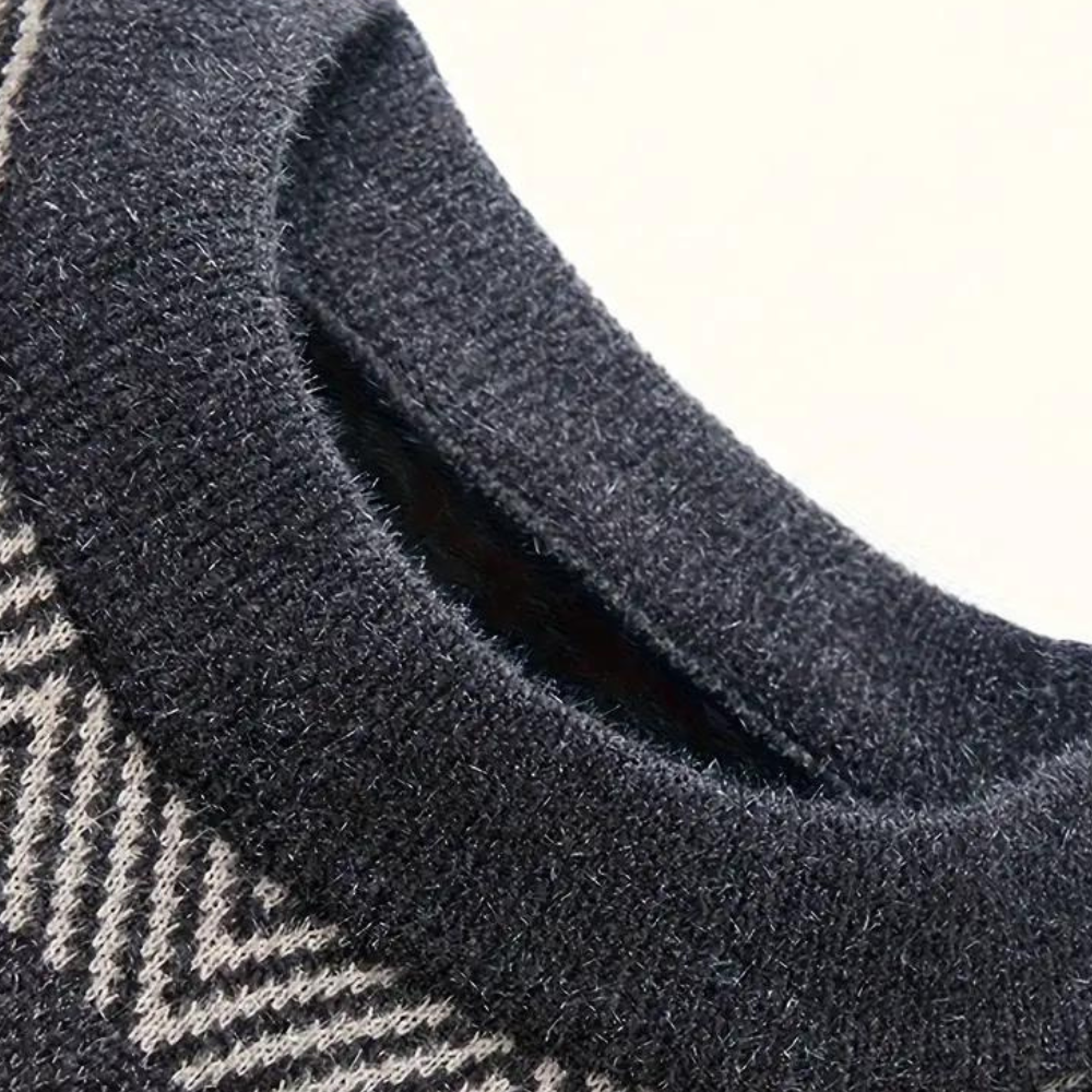 Stilfuld strikket pullover til ham