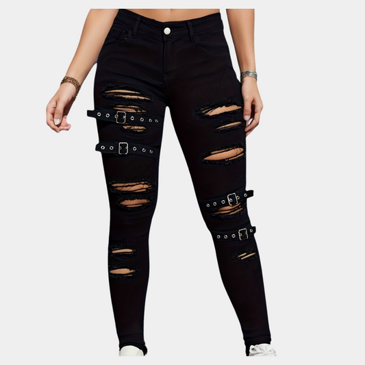 Trendy ripped bukser til kvinder