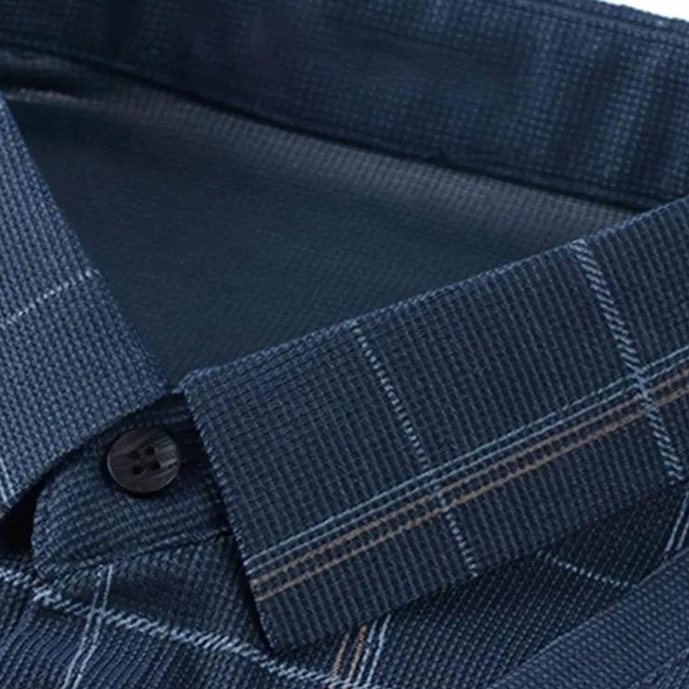 Elegant strikket ternet sweater til mænd