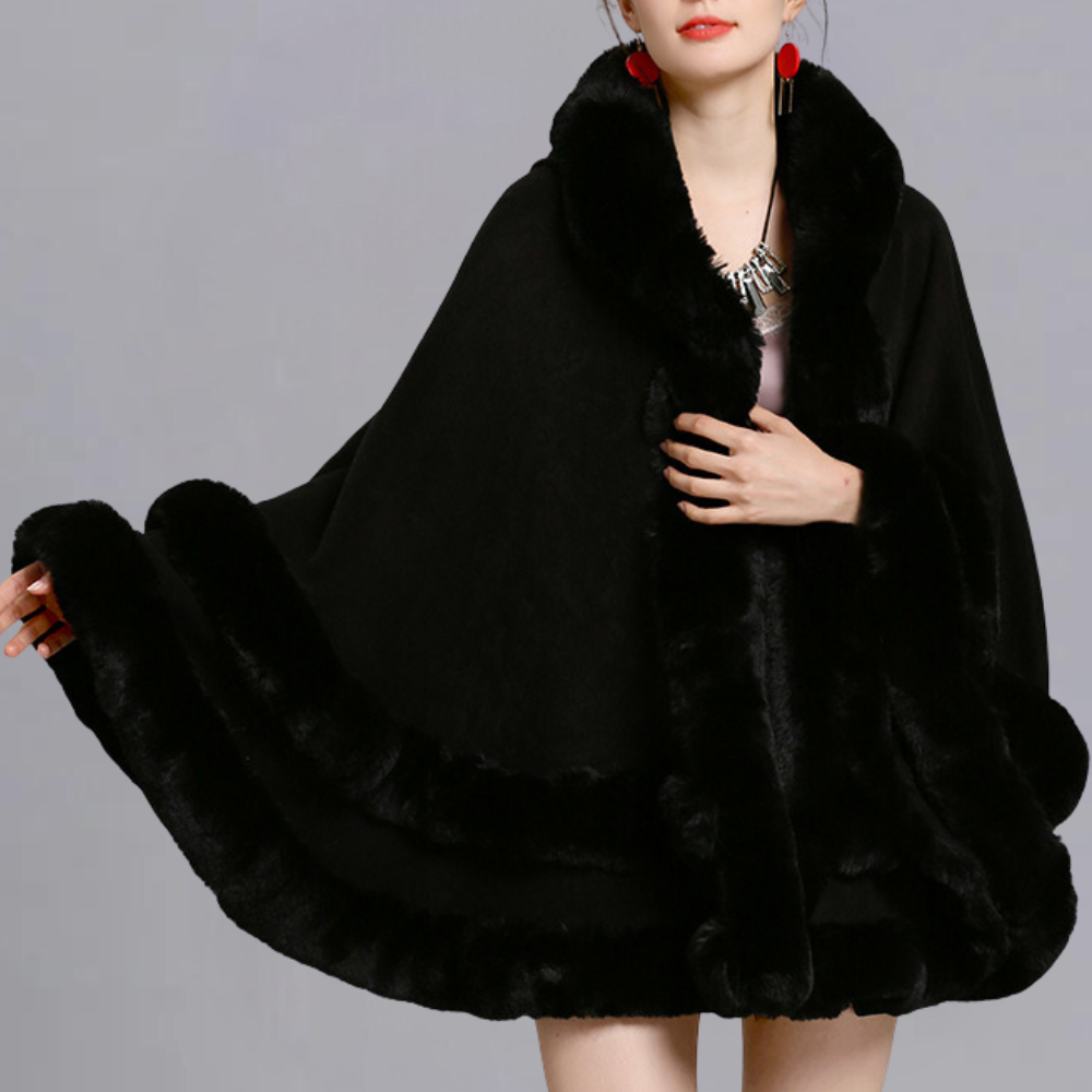 Vinter tyk stor pendul cardigan kappe