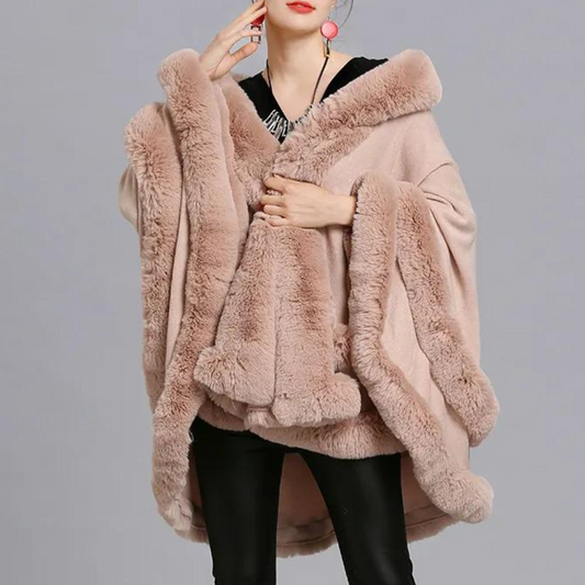 Vinter tyk stor pendul cardigan kappe