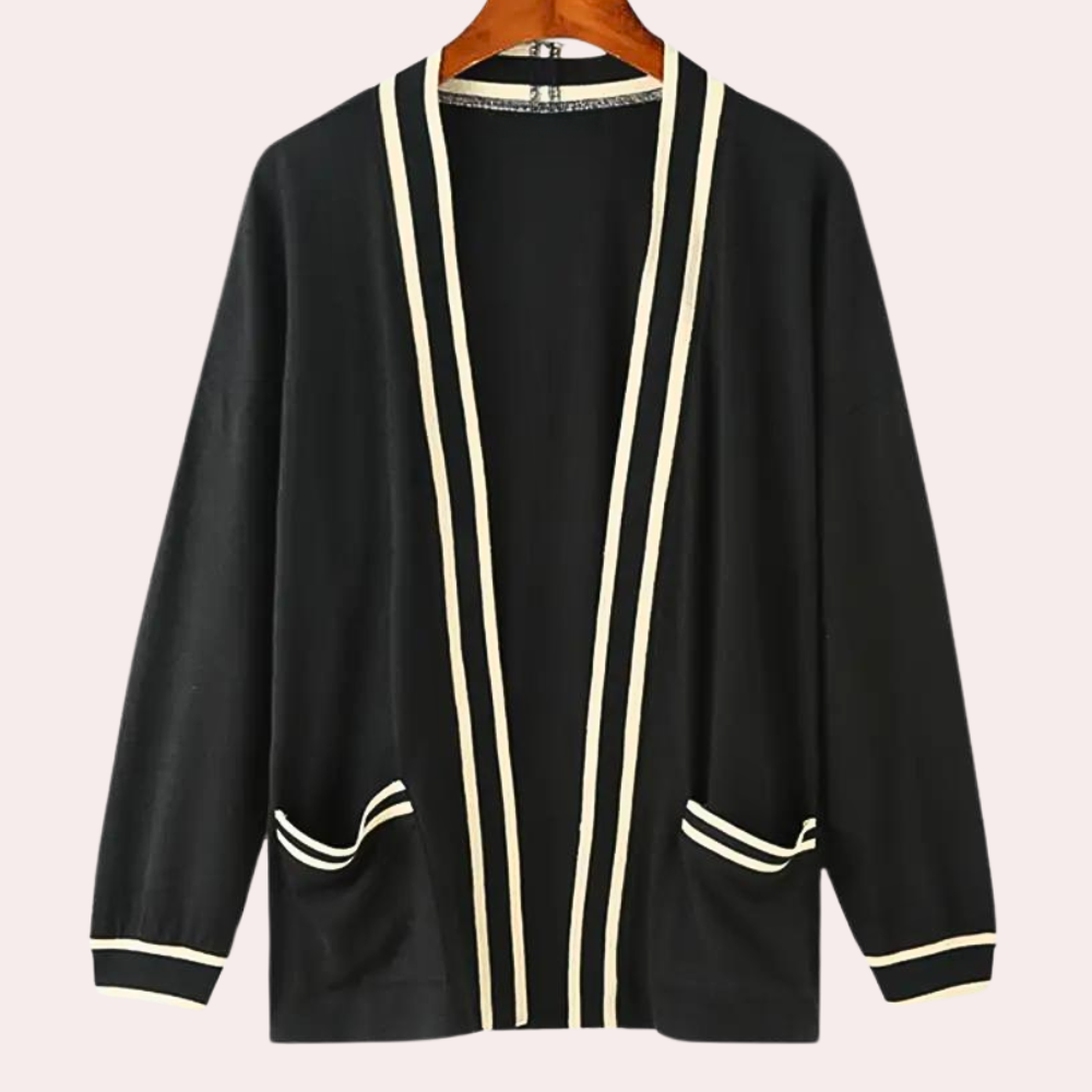 Stilfuld strikket cardigan til mænd