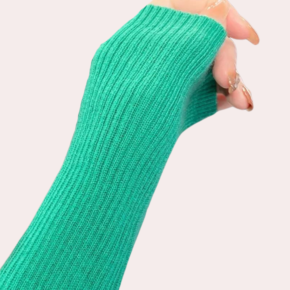 Color Block-sweater med knapper på siden