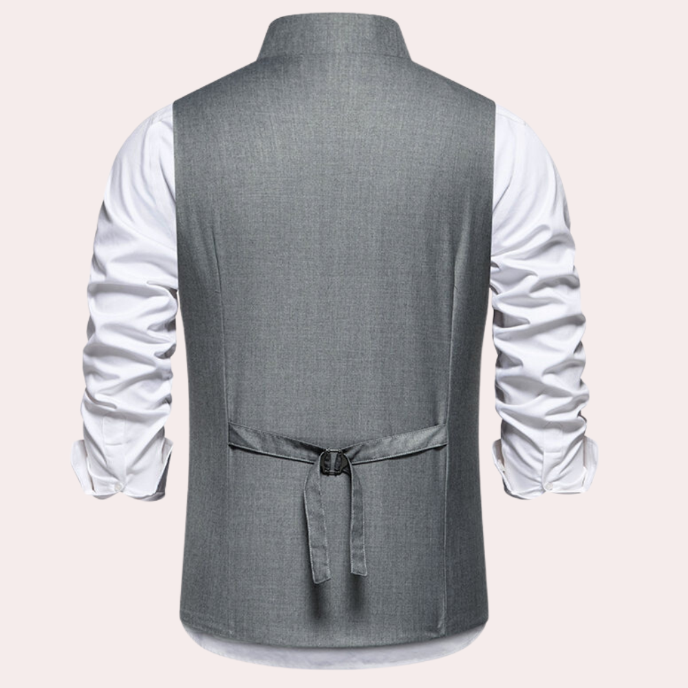 Elegant vest til mænd med asymmetrisk lukning