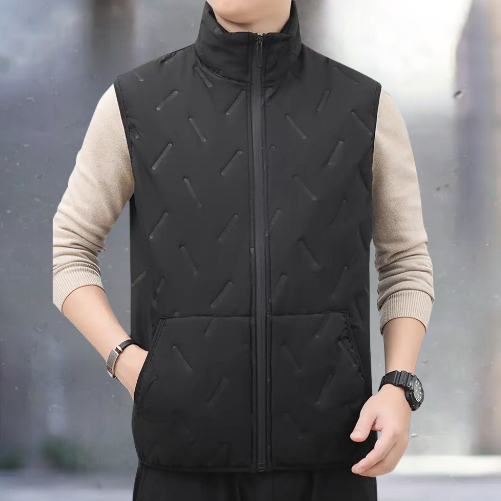 Relaxed Fit ærmeløs vest til mænd